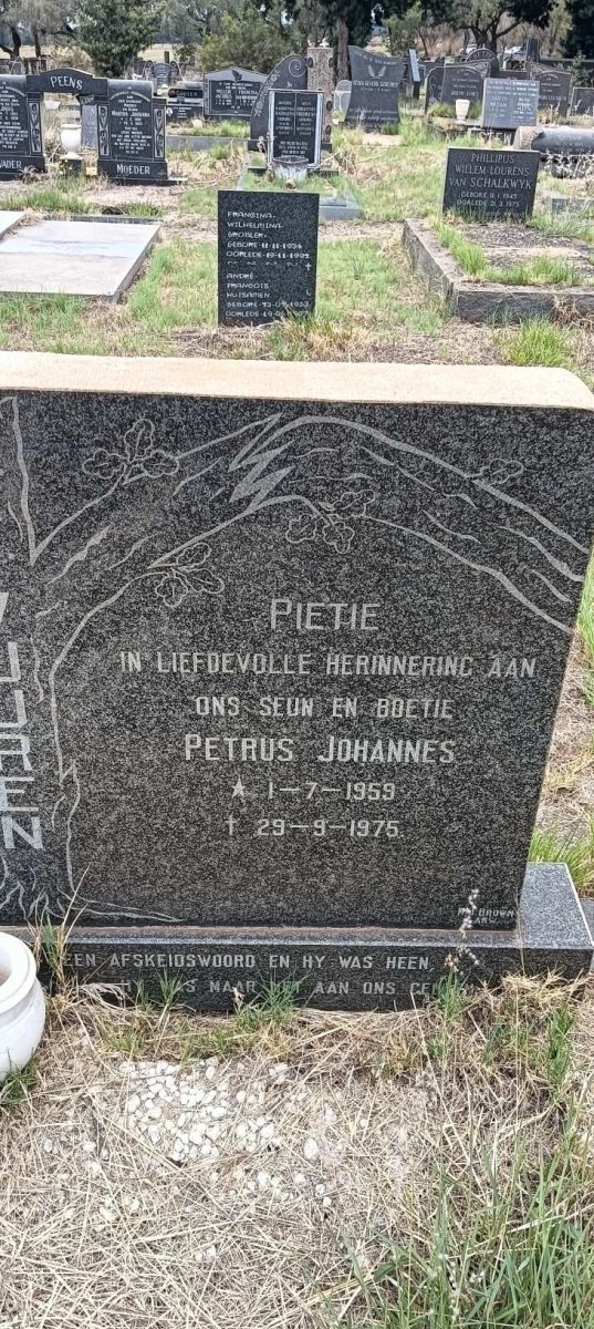 VUUREN Petrus Johannes, van 1959-1975