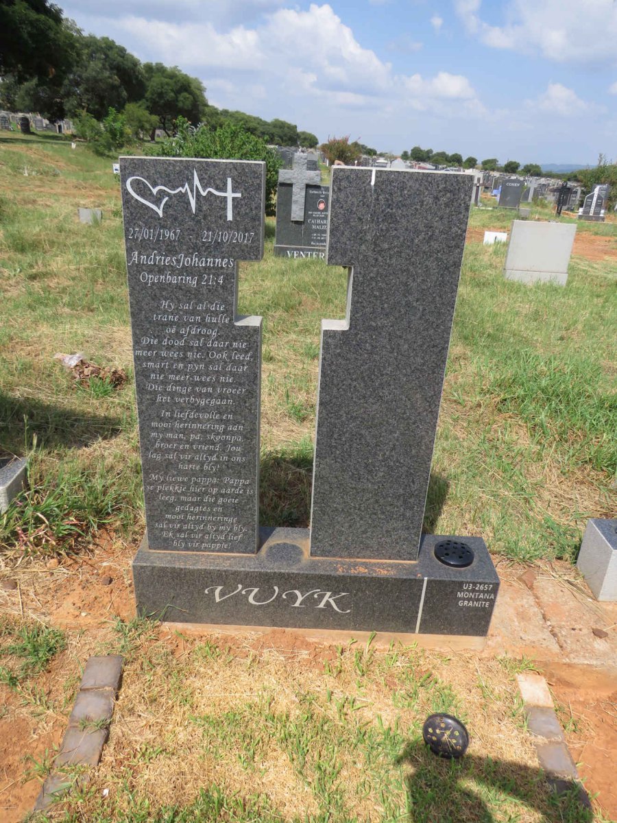 VUYK Andries Johannes 1967-2017