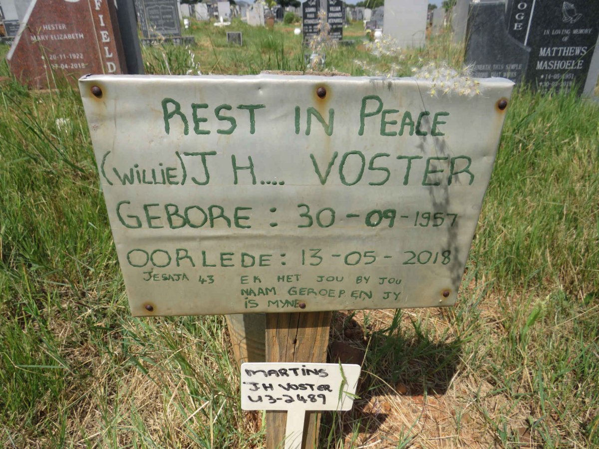 VOSTER J.H. 1957-2018