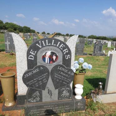 VILLIERS Jerome A., de 1957-2016 & Lenie A.M. BOSCH 1963-