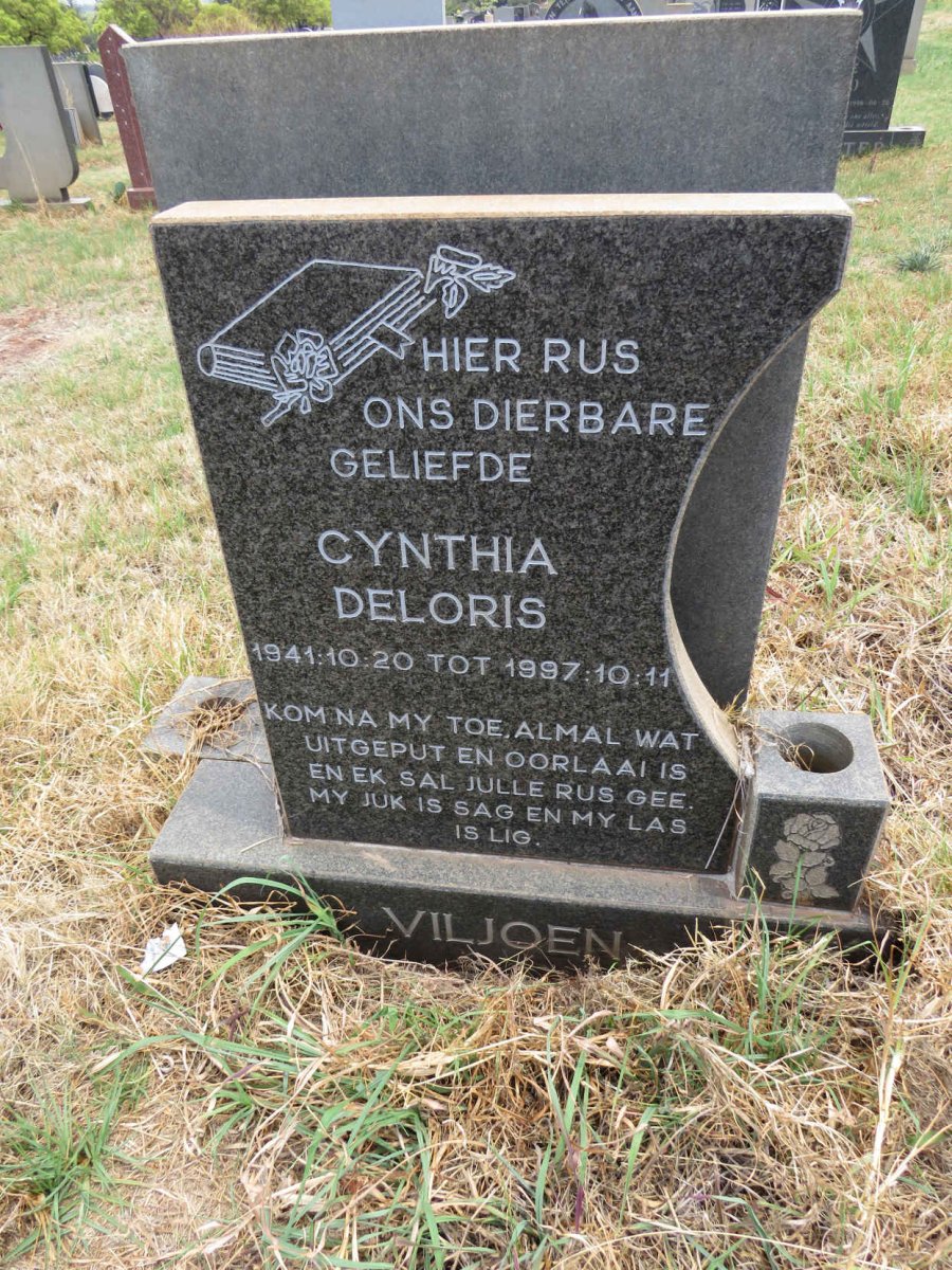 VILJOEN Cynthia Deloris 1941-1997