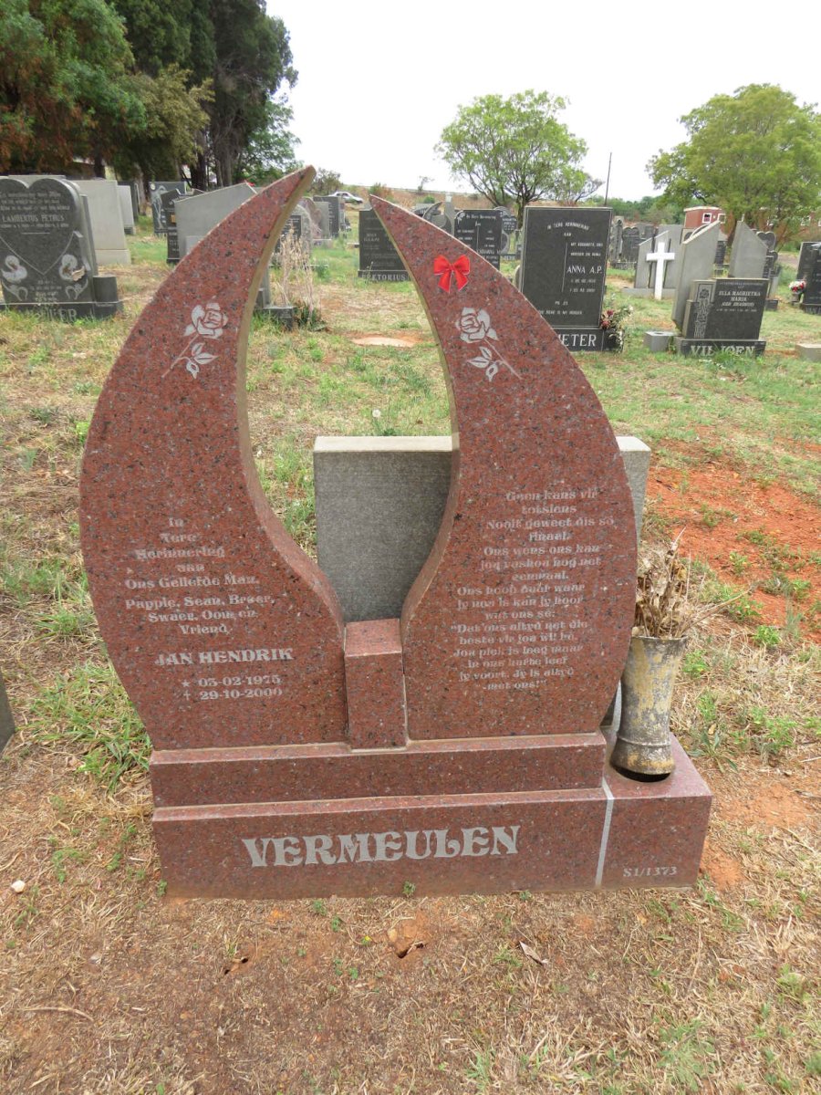 VERMEULEN Jan Hendrik 1975-2000