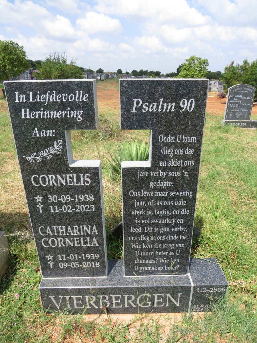 VIERBERGEN Cornelis 1938-2023 & Catharina Cornelia 1939-2018