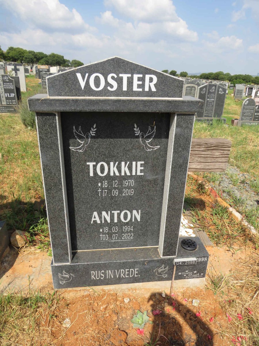 VOSTER Tokkie 1970-2019 :: VOSTER Anton 1994-2022
