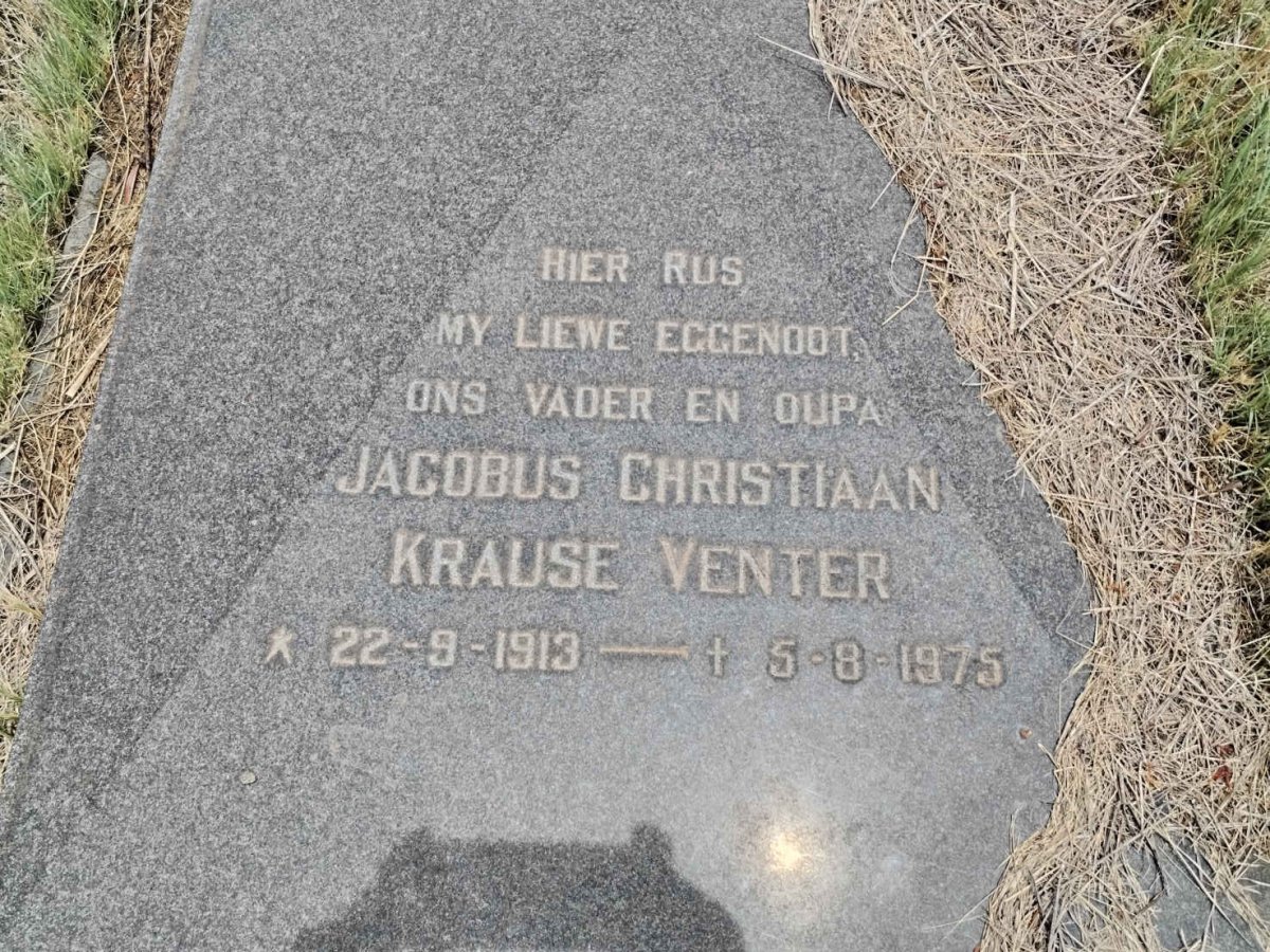 VENTER Jacobus Christiaan, KRAUSE 1913-1975