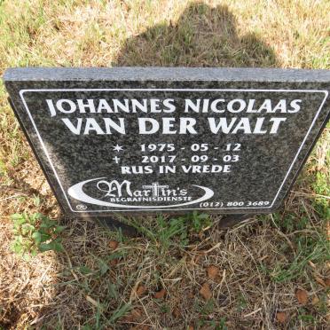 WALT Johannes Nicolaas, van der 1975-2017