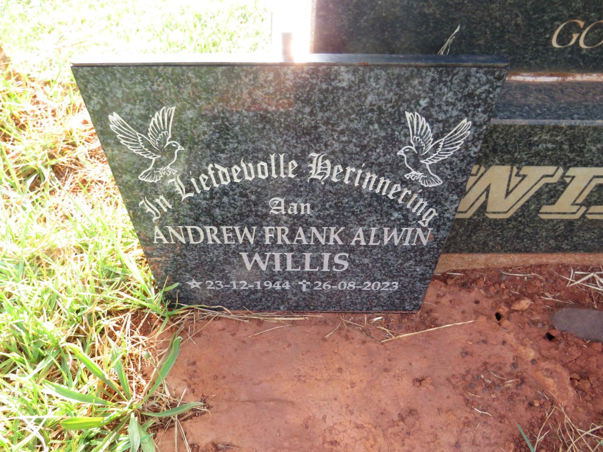 WILLIS Andrew Frank Alwin 1944-2023 :: WILLIS Jack Edward Patrick 1970-2010 _2