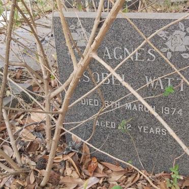 WATT Agnes Isobel -1974 
