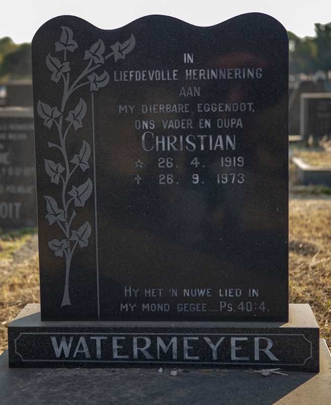 WATERMEYER Christian 1919-1973