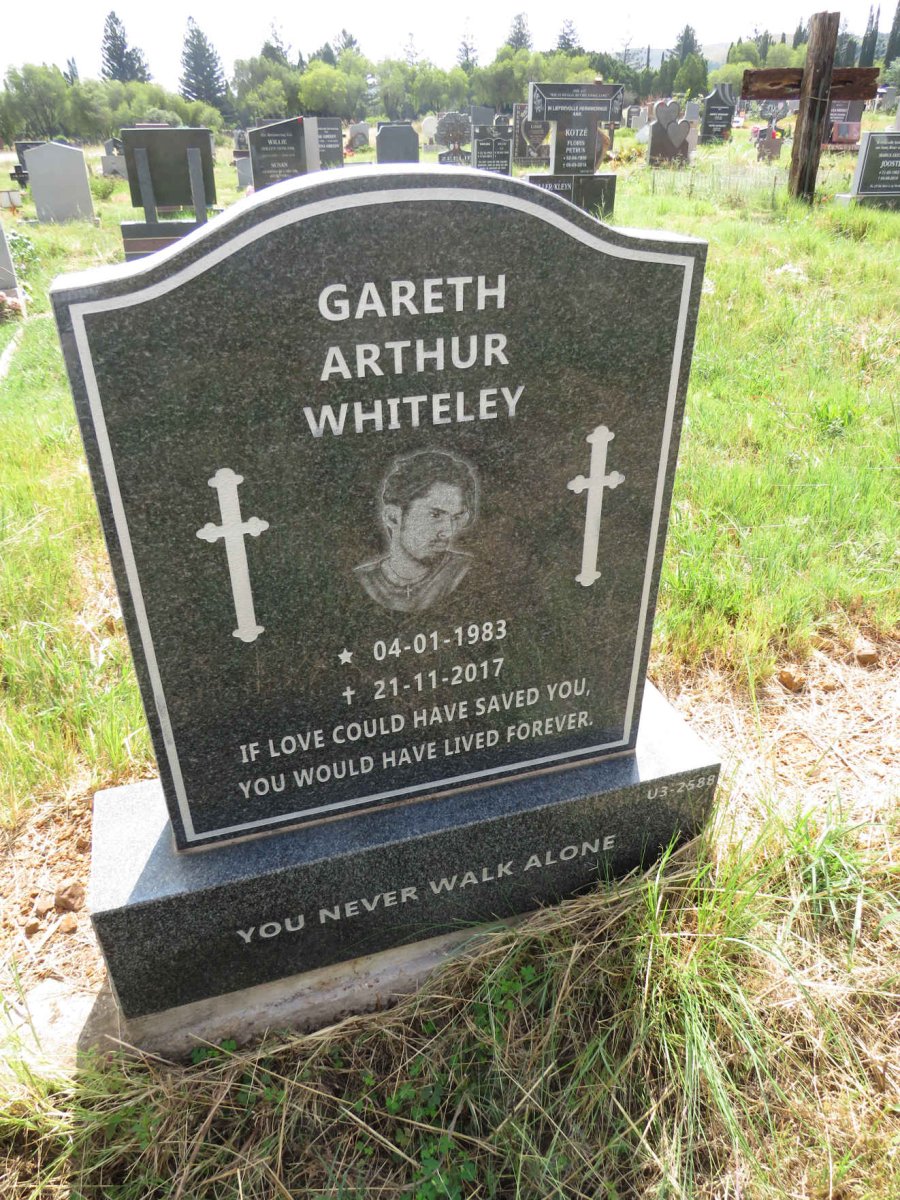 WHITELEY Gareth Arthur 1983-2017