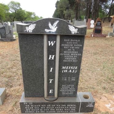 WHITE H.A.J. 1952-2000