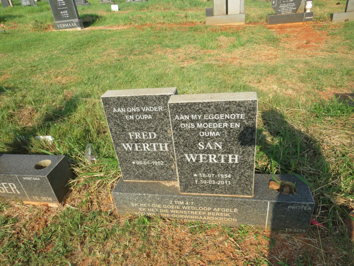 WERTH Fred 1952- & San 1954-2011