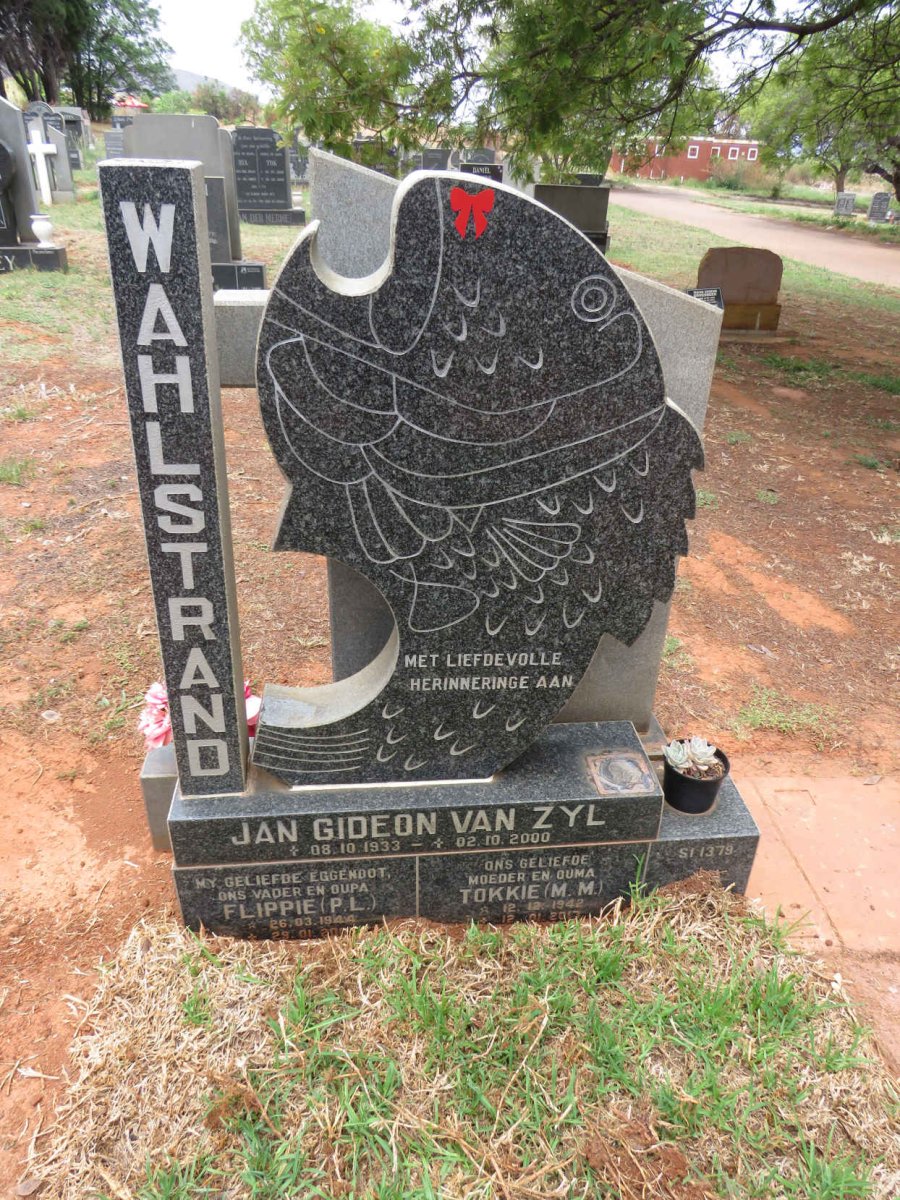 WAHLSTRAND Jan Gideon Van Zyl 1933-2000 :: WAHLSTRAND P.L. 1944-2001 & M.M. 1942-2017 _1