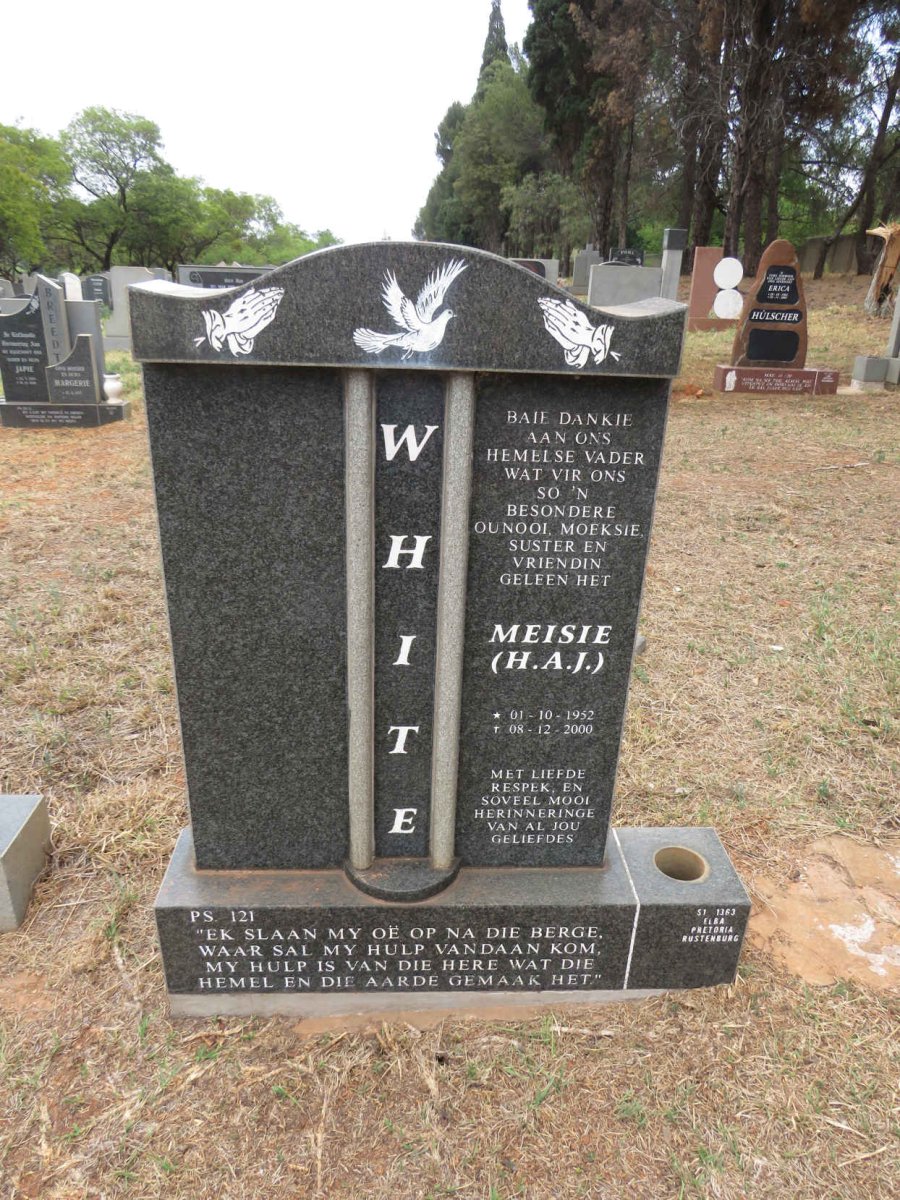 WHITE H.A.J. 1952-2000