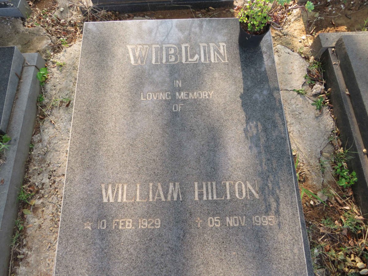 WIBLIN William Hilton 1929-1995