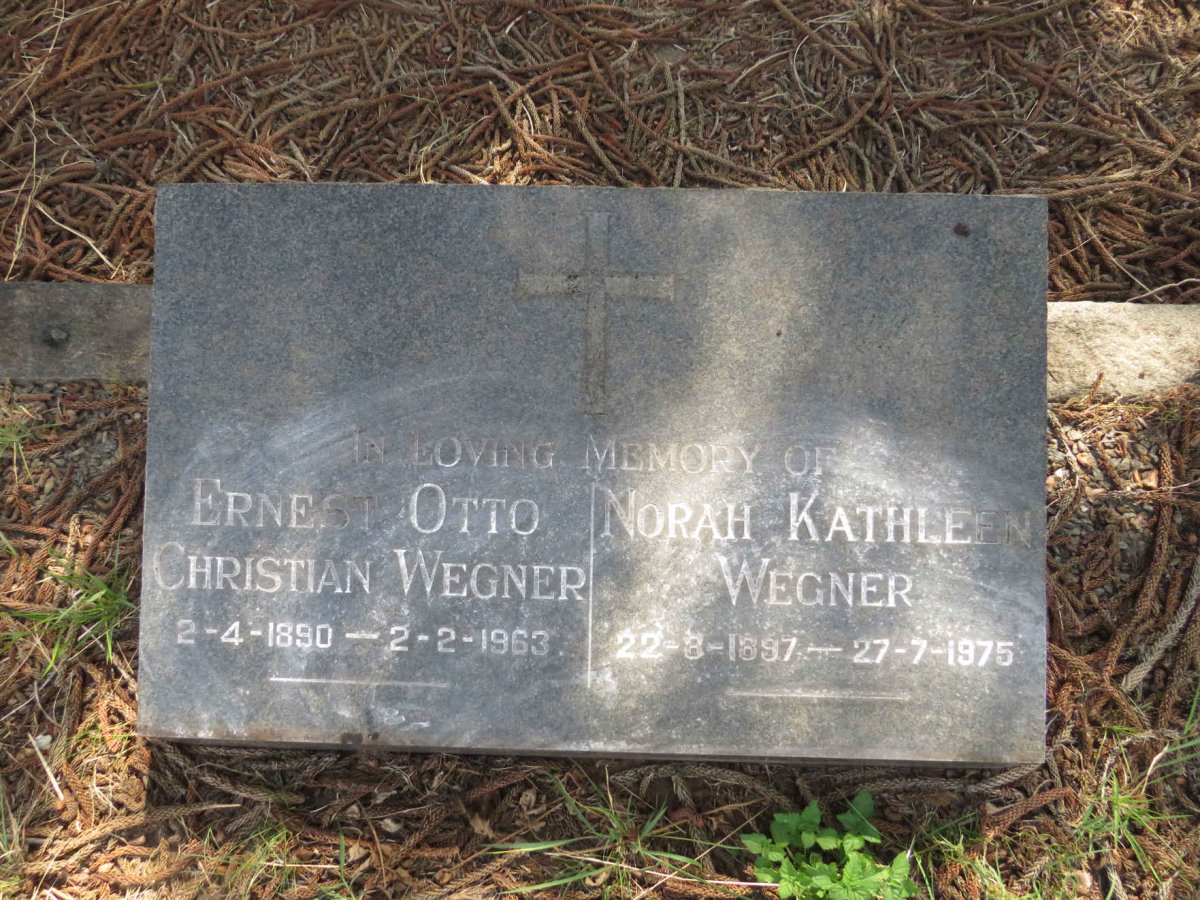 WEGNER Ernest Otto Christian 1890-1963 & Norah Kathleen 1897-1975
