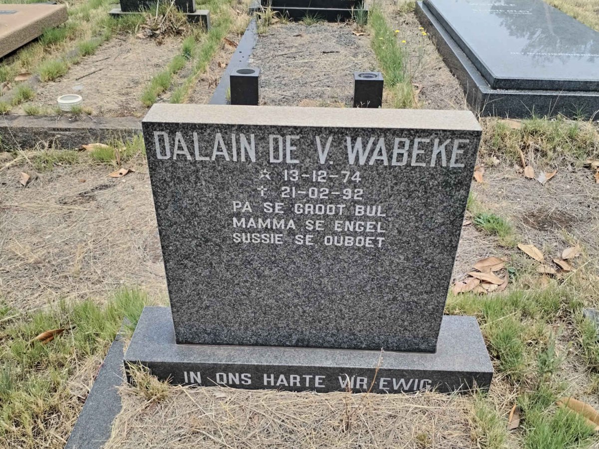 WABEKE Dalain de V. 1974-1992