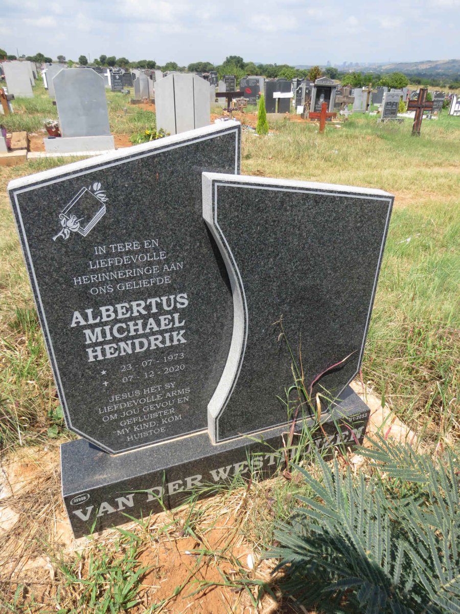 WESTHUIZEN Albertus Michael Hendrik, van der 1973-2020