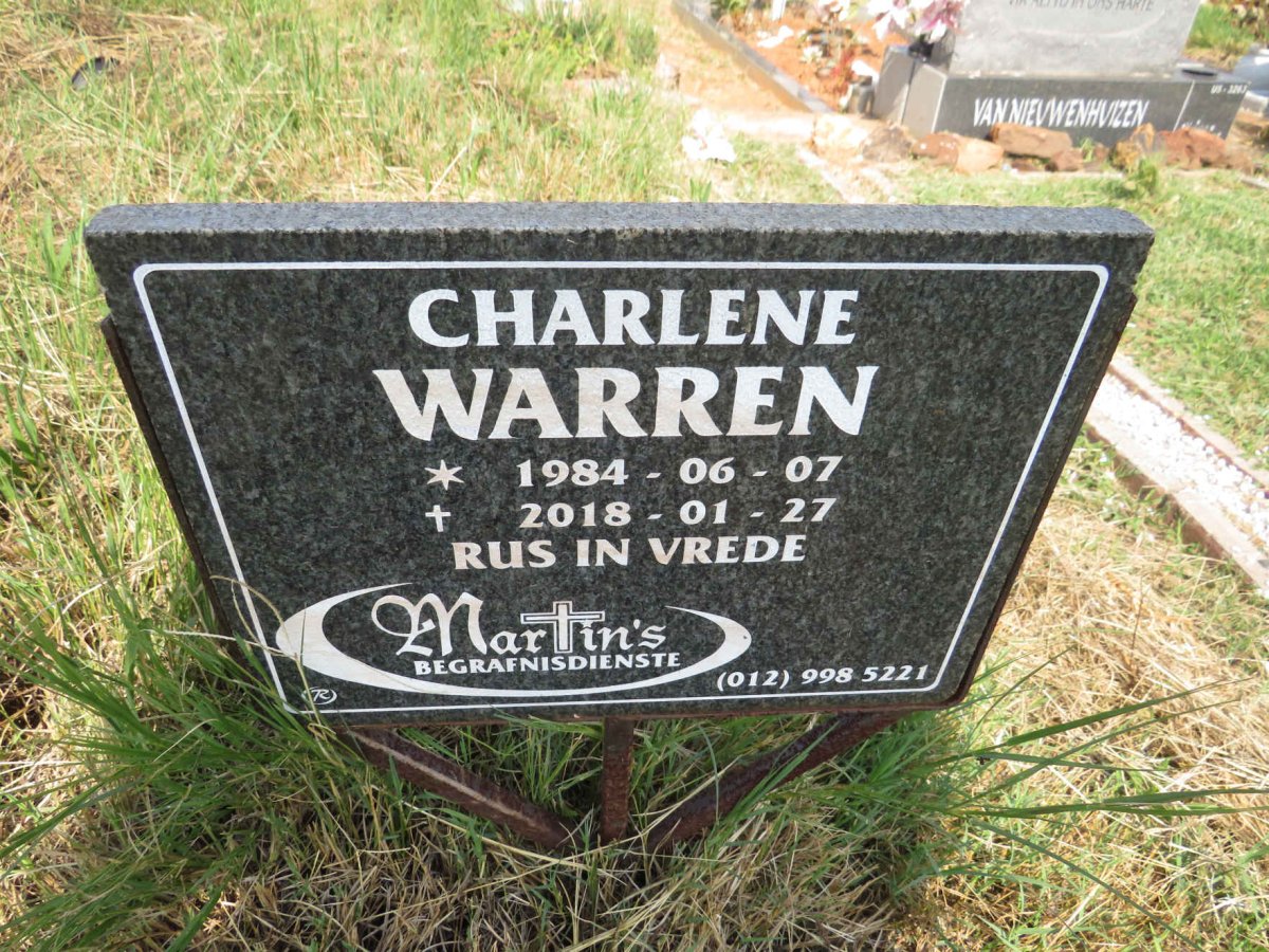 WARREN Charlene 1984-2018