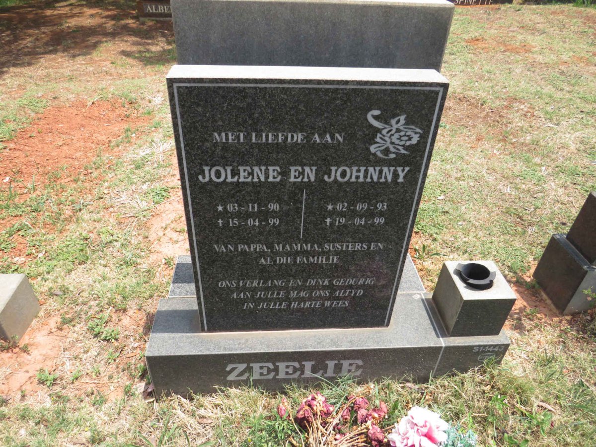 ZEELIE Jolene 1990-1999 :: ZEELIE Johnny 1993-1999 