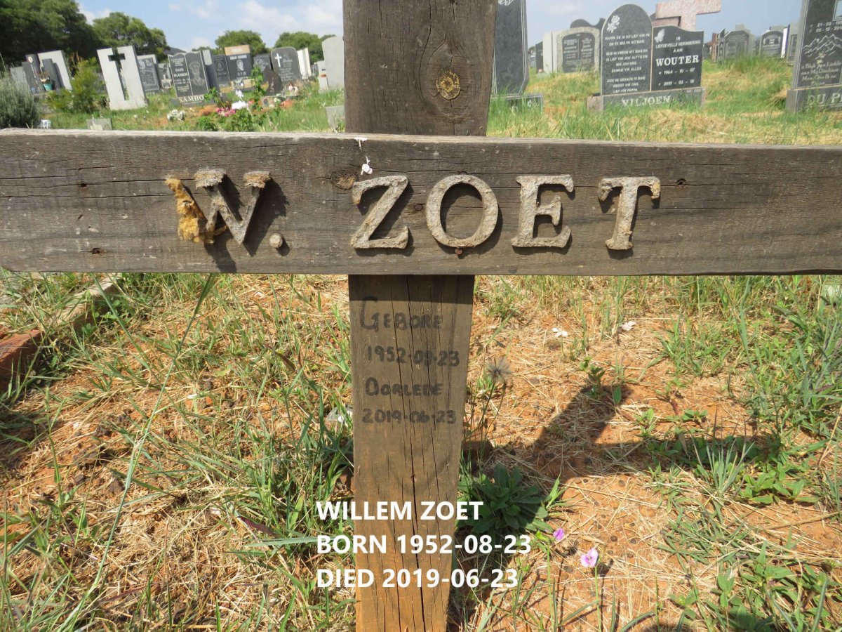 ZOET Willem 1952-2019