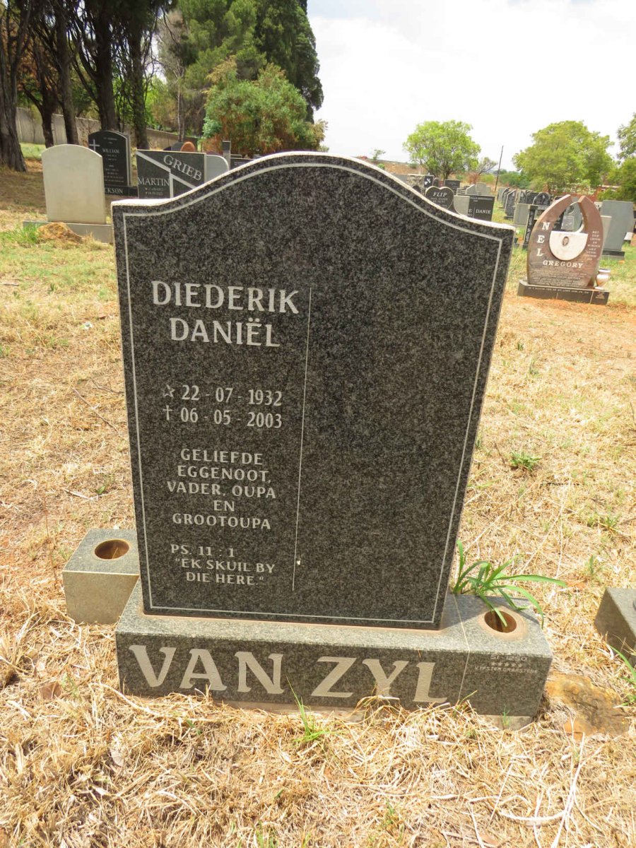 ZYL Diederik Daniel, van 1932-2003