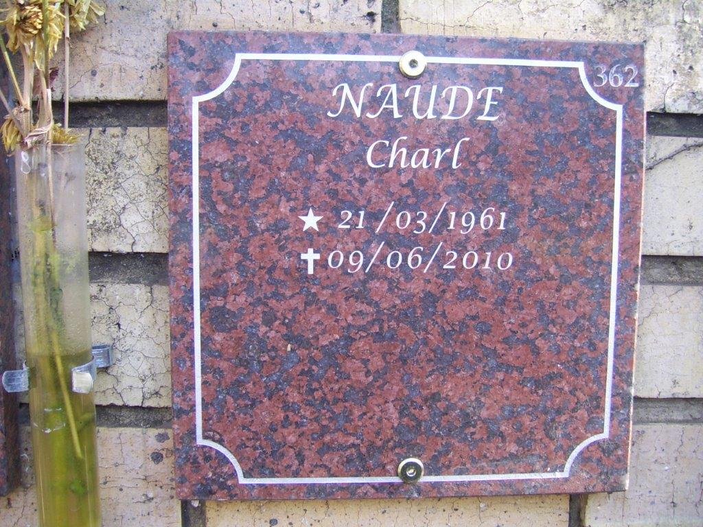 NAUDE Charl 1961-2010