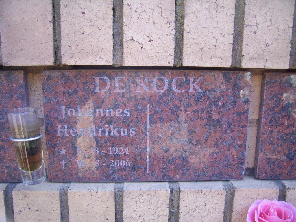 KOCK Johannes Hendrikus, de 1924-2006