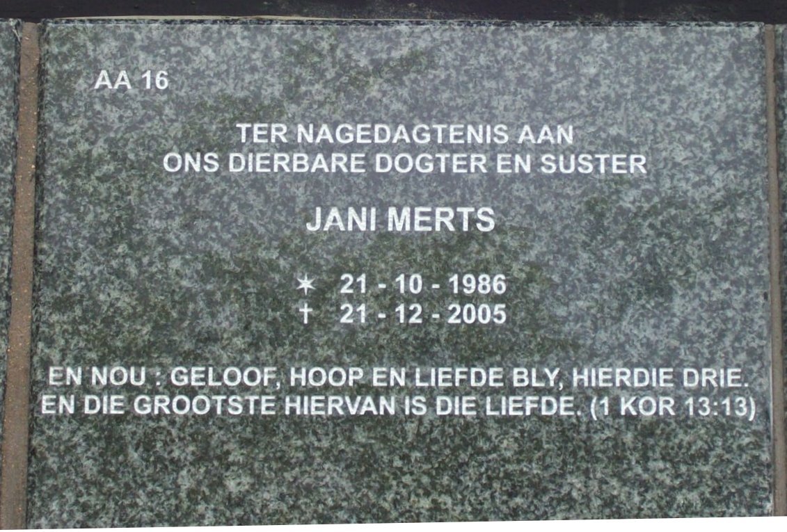 MERTS Jani 1986-2005