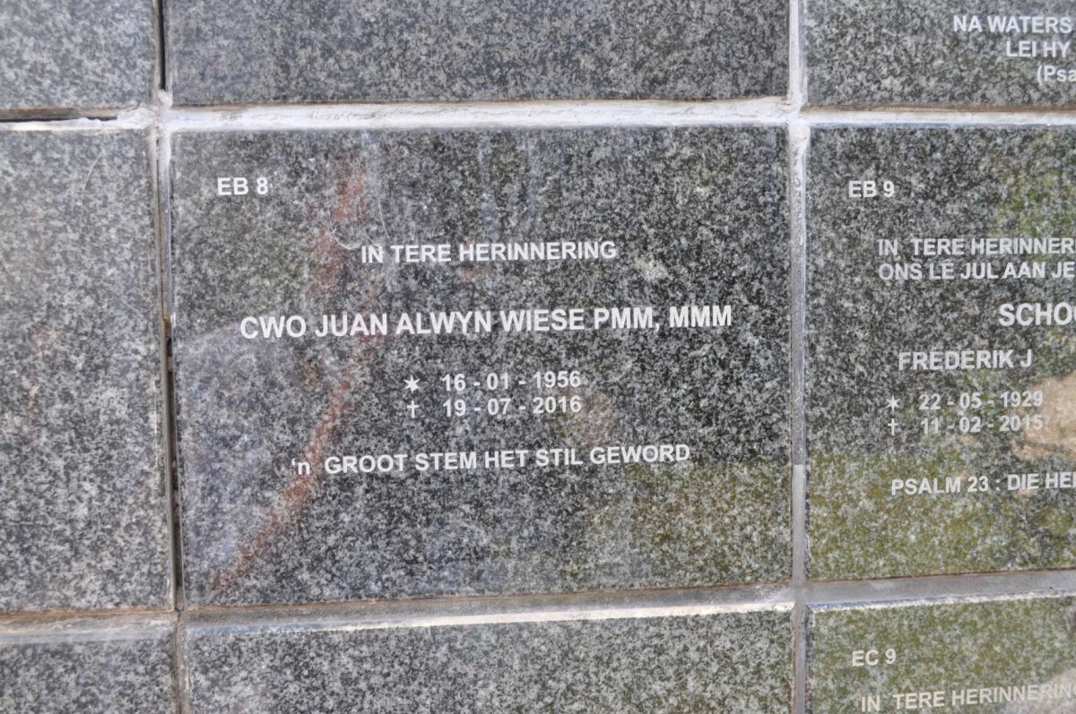 WIESE Juan Alwyn 1956-2016