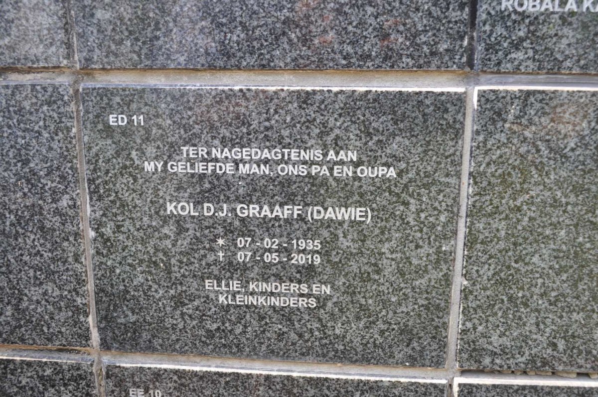 GRAAFF D.J. 1935-2019