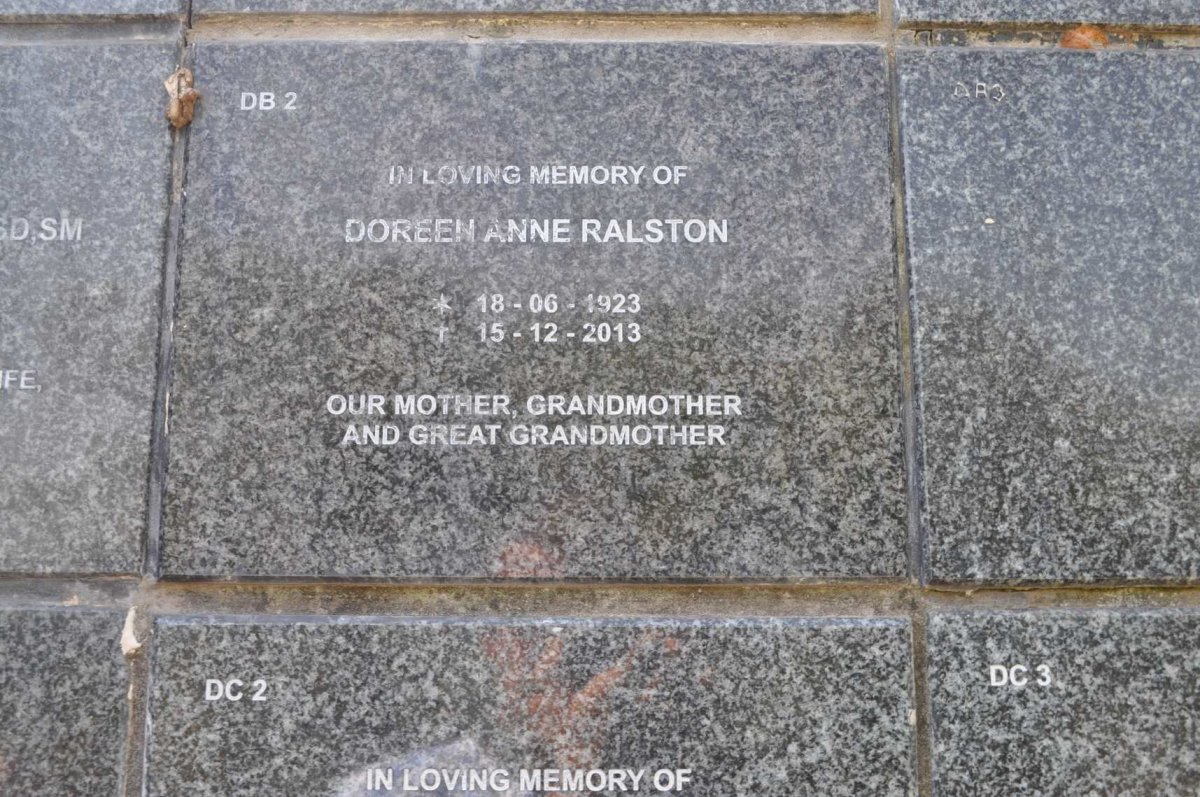 RALSTON Doreen Anne 1923-2013