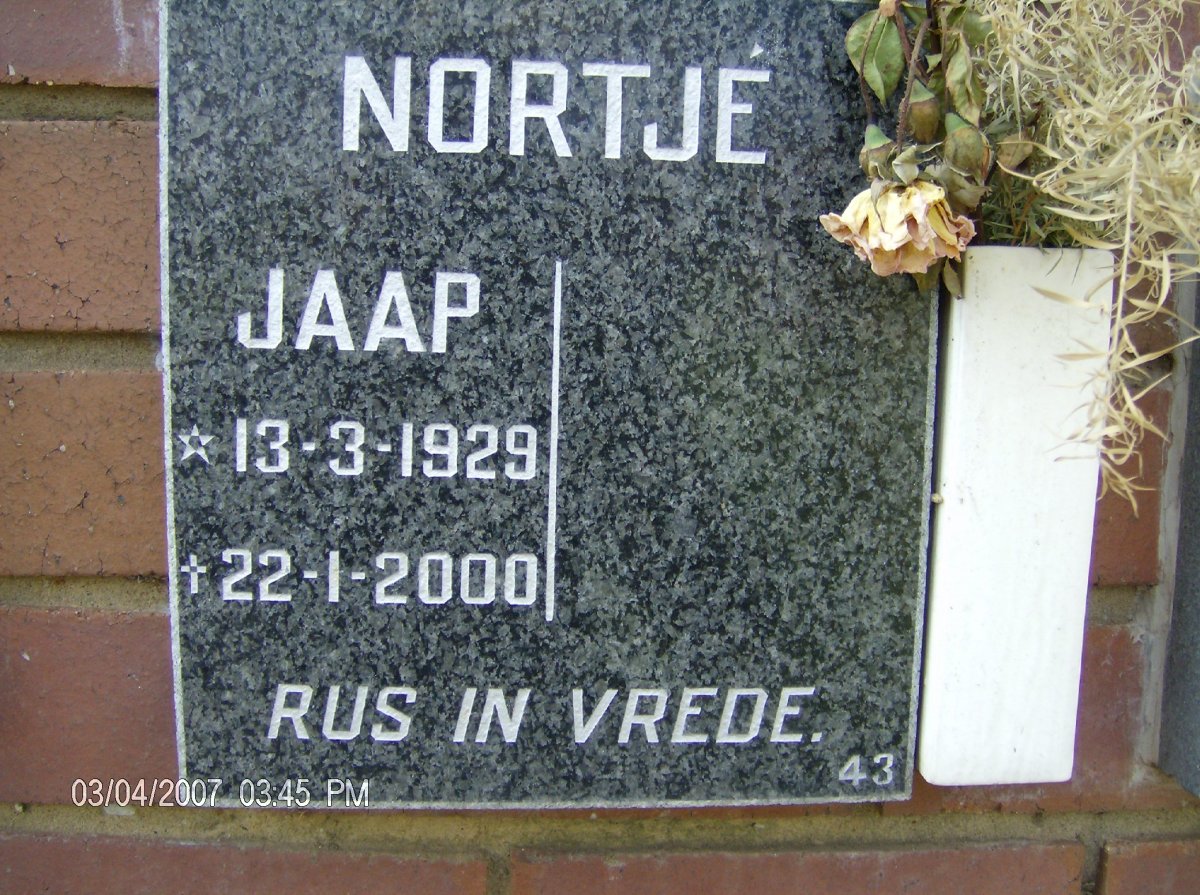 NORTJÉ Jaap 1929-2000