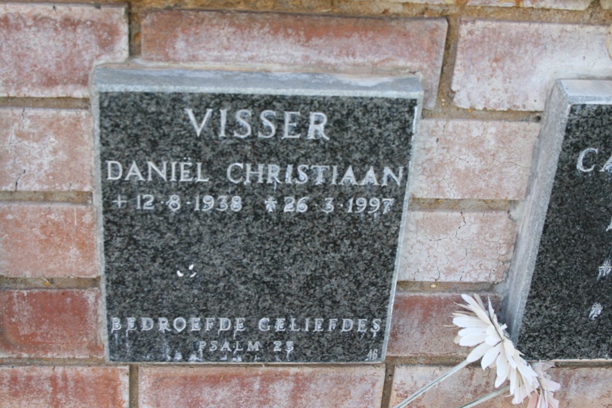 VISSER Daniel Christiaan 1938-1997