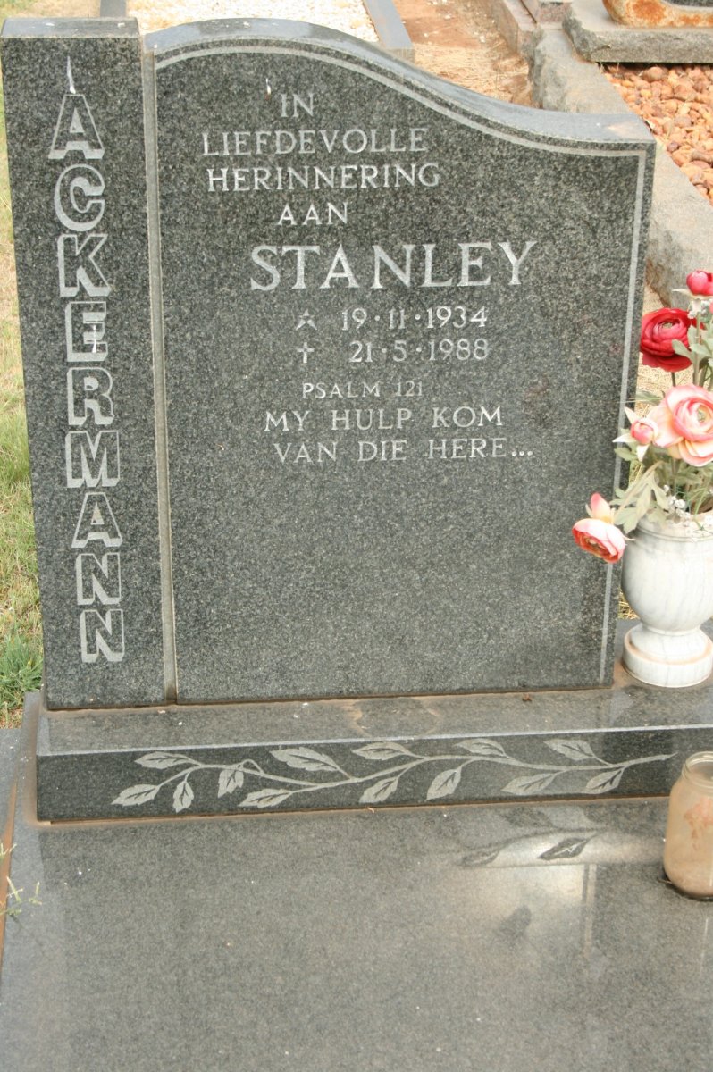 ACKERMANN Stanley 1934-1988