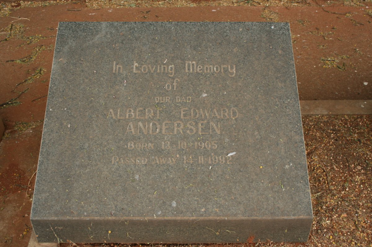 ANDERSEN Albert Edward 1905-1992