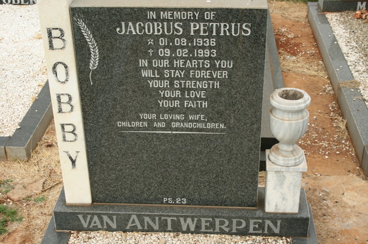 ANTWERPEN Jacobus Petrus, van 1936-1993