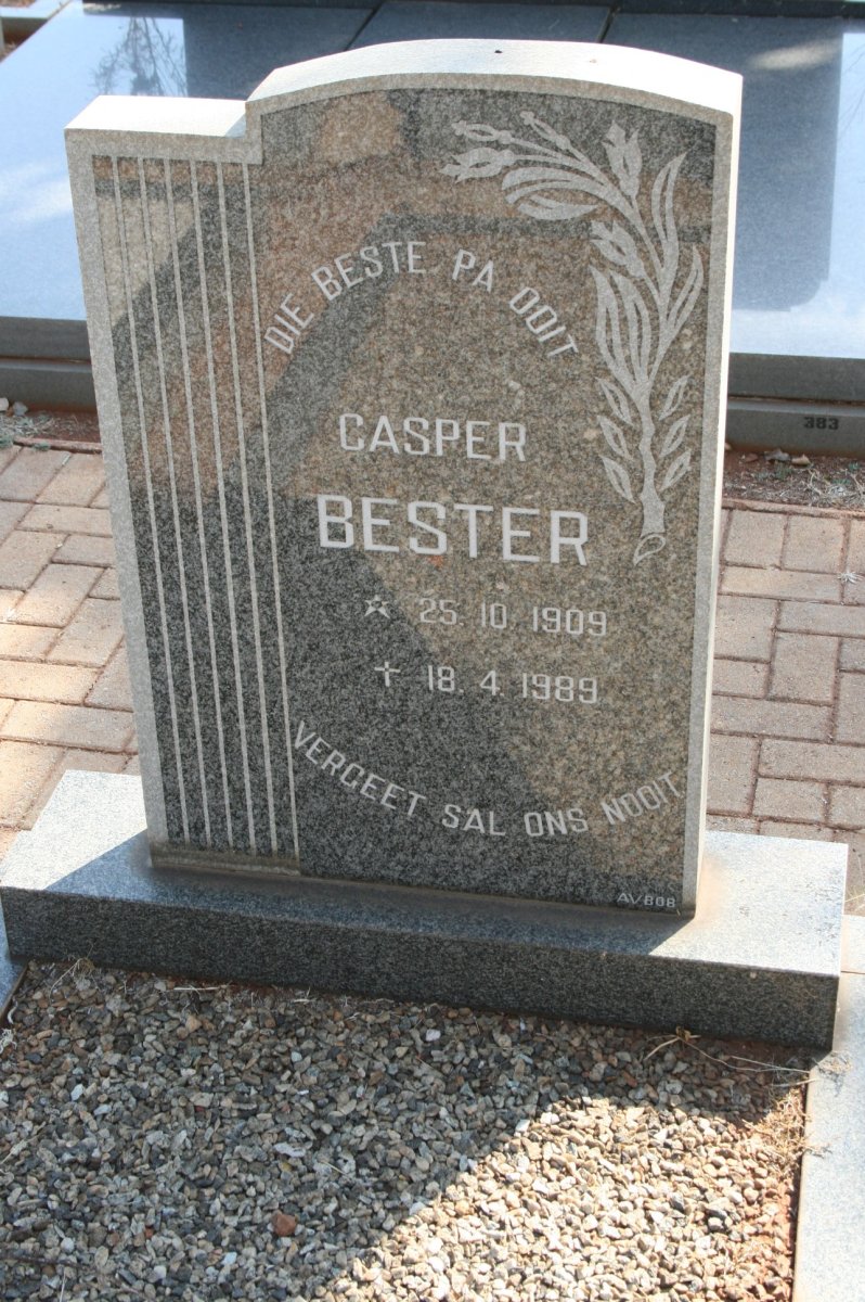 BESTER Casper 1909-1989