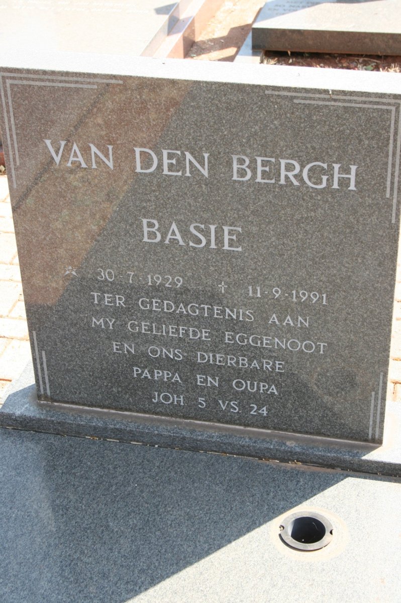 BERGH Basie, van den 1929-1991