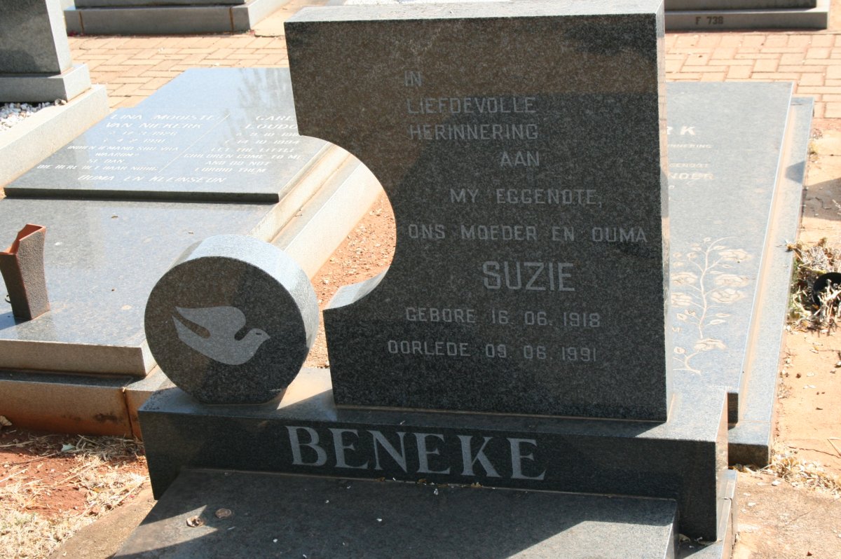 BENEKE Suzie 1918-1991