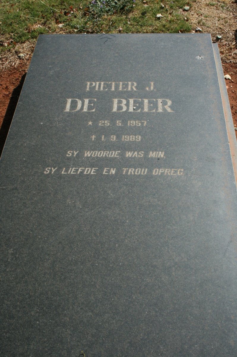 BEER Pieter J., de 1957-1989