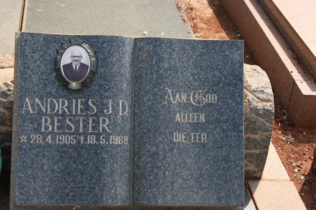 BESTER Andries J.D. 1905-1968