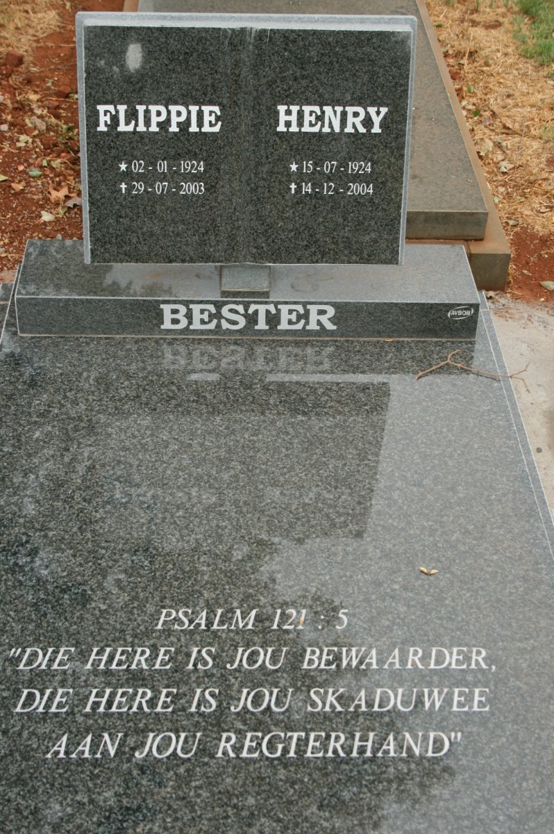 BESTER Flippie 1924-2003 :: BESTER Henry 1924-2004