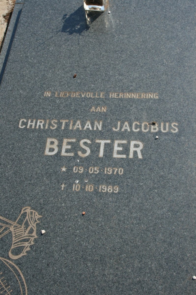 BESTER Christiaan Jacobus 1970-1989