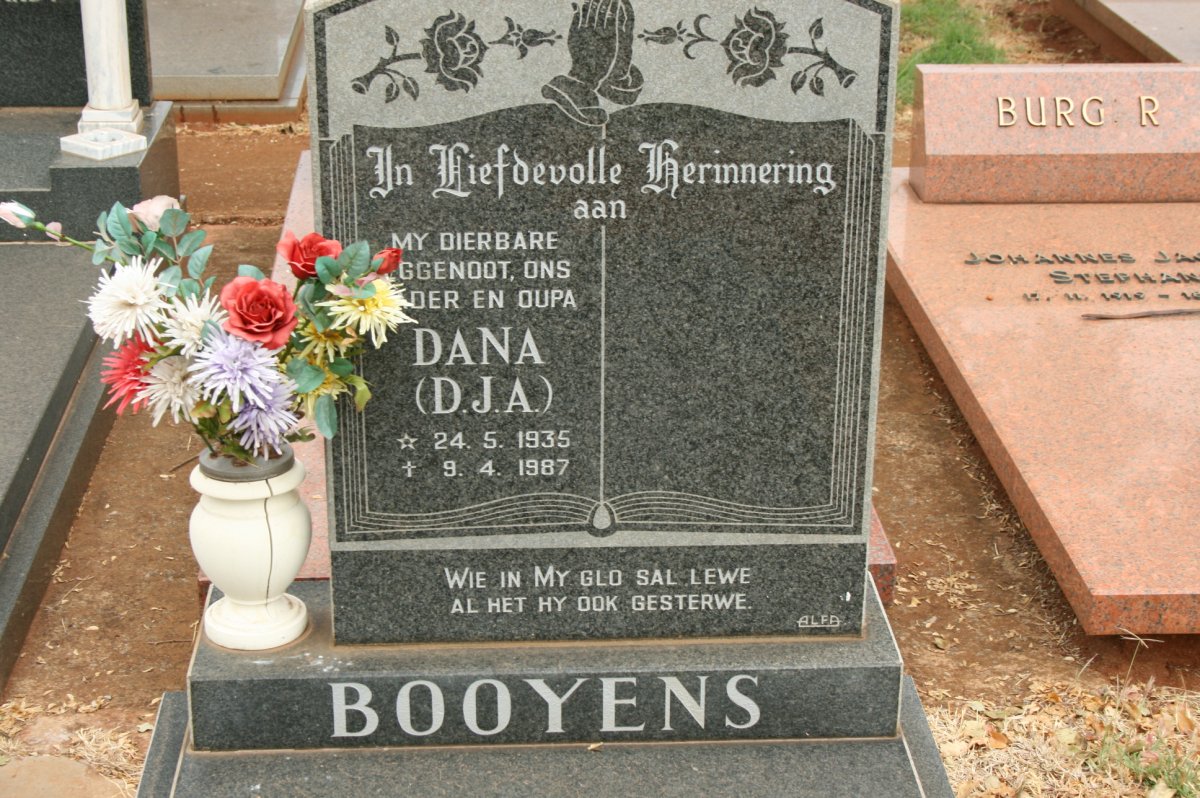 BOOYENS D.J.A. 1935-1987