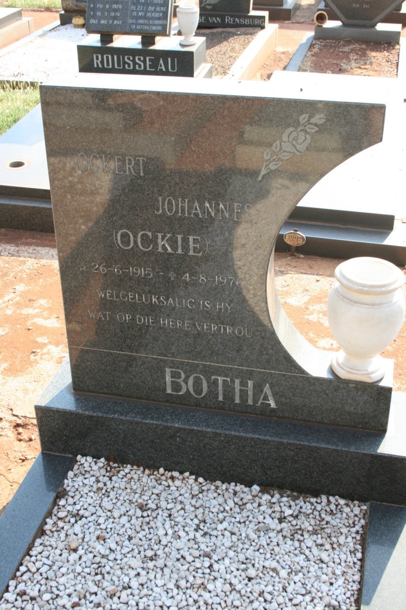 BOTHA Ockert Johannes 1915-1976