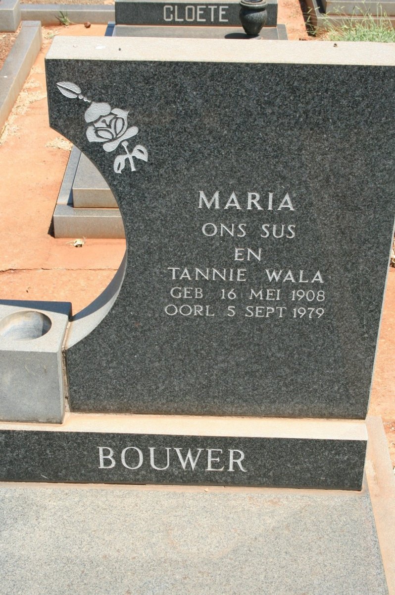 BOUWER Maria 1908-1979