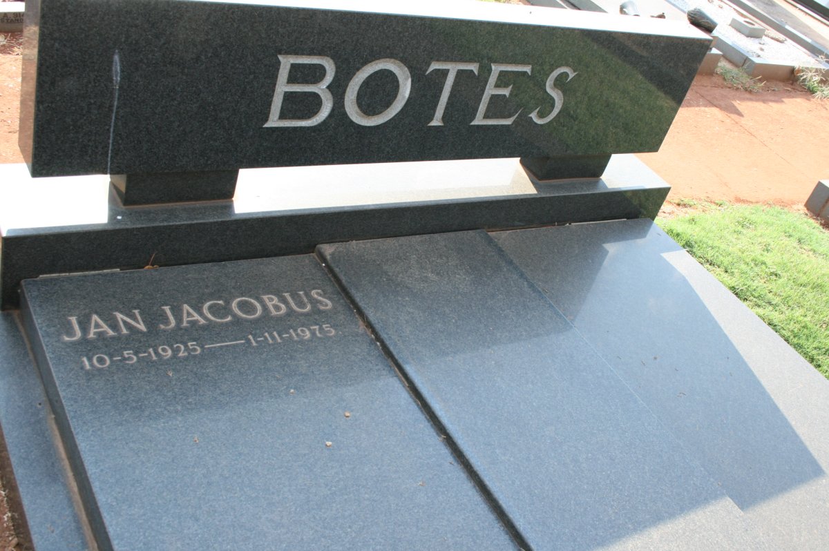 BOTES Jan Jacobus 1925-1975