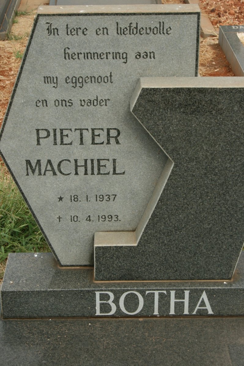 BOTHA Pieter Machiel 1937-1993