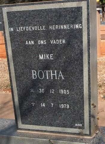 BOTHA Mike 1905-1979